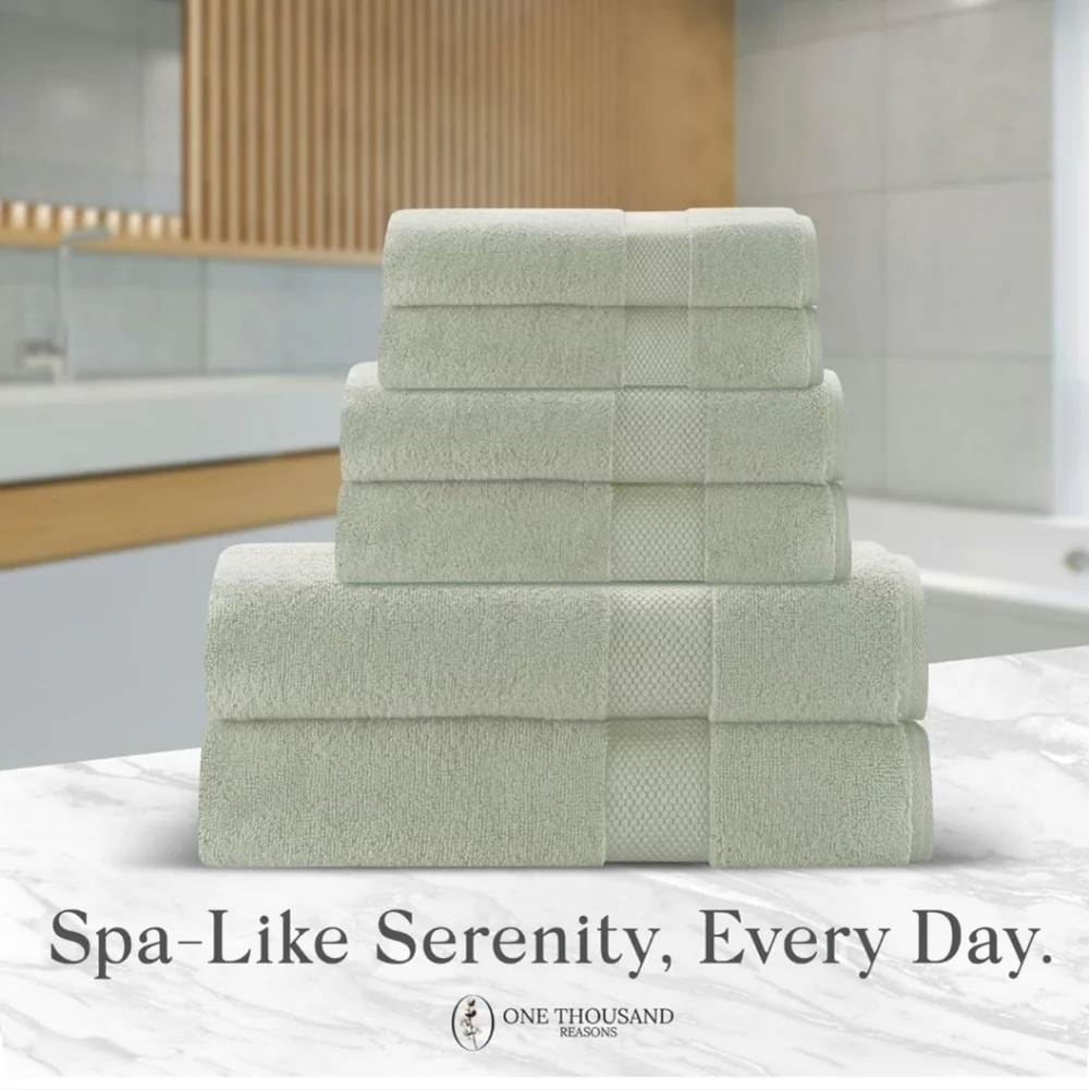 Zero Twist Bathroom Towels